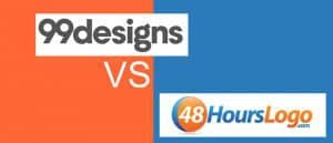 99designs vs 48 hours logo comparison review