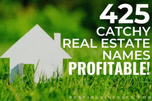 List of catchy real estate business name ideas