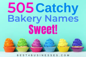 Catchy bakery names that are cute, creative and unique