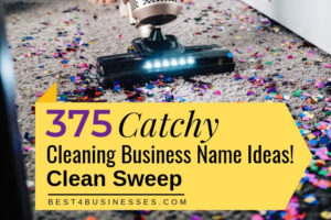 list of catchy cleaning business names - unique suggestions