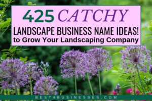big list of landscaping business names for naming lawn care company