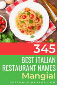 Best Italian restaurant names list and ideas