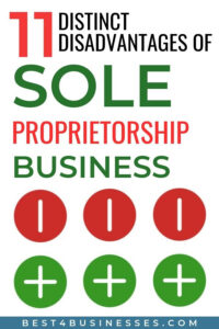 sole proprietorship disadvantages and advantages