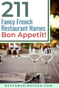 name ideas for French restaurants