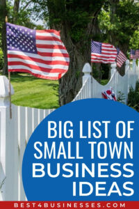 small town business ideas list